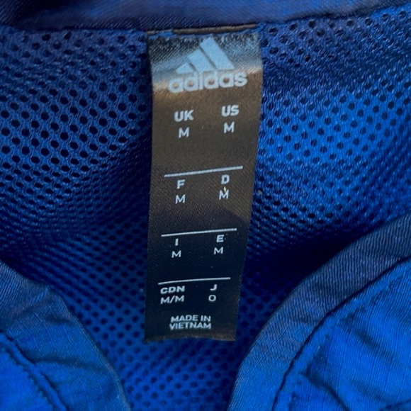 Adidas Arsenal Blue Windbreaker with Red and Teal Accents size M - Picture 4 of 6